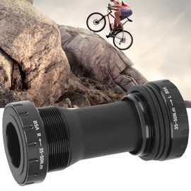 VBESTLIFE Bike BC Bottom Bracket, Aluminium Alloy 1.37 x 24T Road Bikes, Mountain Bikes, 68-73 mm BB Bottom Bracket (Black)