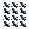 MELOTOUGH Suspender Clip Black Plated Heavy Duty Suspender Clip with
