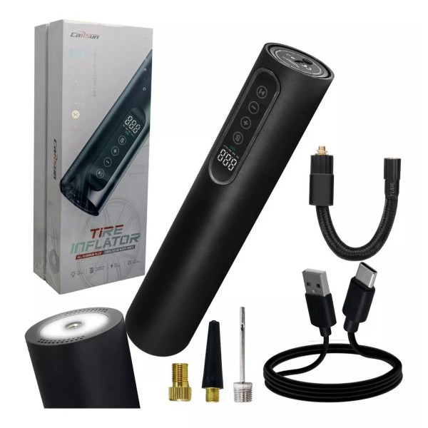 Carsun Compresor De Aire Inflador Neumáticos Llanta Digital Usb-c Color