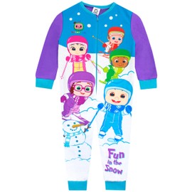 CoComelon Boys Fleece Onesie JJ Purple 12-18 Months