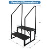 RV Steps w/Dual Handrails, 2 Step Spa Hot Tub Steps
