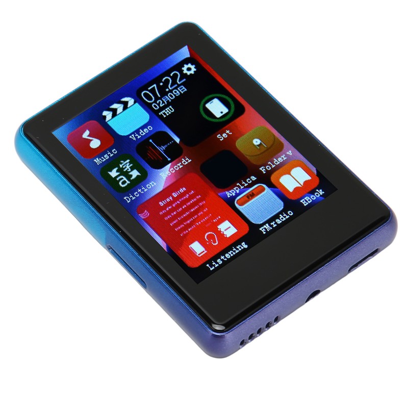 MP3 Player Bluetooth 5.0 Support FM Radio 2.4inch Full Touch
