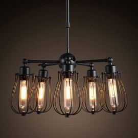 LUXRITE Vintage T9 LED Tube Light Bulbs 60W Equivalent, 2700K Warm White, 550 Lumens, Dimmable Edison Tubular Light Bulbs 5W, Clear Glass, LED Filament Bulb, UL Listed, E26 Standard Base (4 Pack)