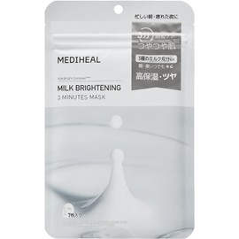Mediheal , Milk Brightening  3 Minute Mask, 7 Sheets (Essence 4.3 fl oz (135 ml), Complete Care in 3 Minutes