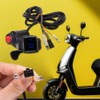 KOOBOOK 1Pcs 12V-72V E-Bike Universal Thumb Throttle LED Display Voltage