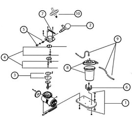 Allied Healthcare Aspirator Suction Pump Schuco S130A 1 - Diaphragm Repair Kit S608144 Rebuild Kit