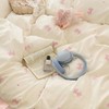 Nayoroom Bow Duvet Cover Twin Size 100% Cotton Reversible Pink
