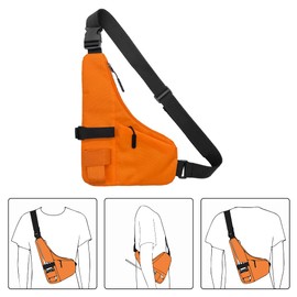 JoyRole New Universal Radio L Shape Chest 2 Pockets Harness Tactical Vest Nylon Vest Walkie Talkie Chest Rig Pack Pouch Holster for Baofeng Motorola Two Way Radio Vest