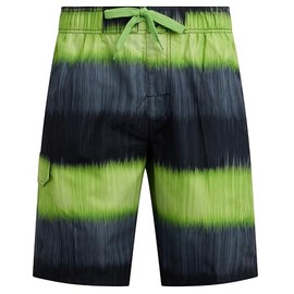 Kanu Surf Men's Mirage Swim Trunks (Regular & Extended Sizes), Zipline Black/Green, 2X