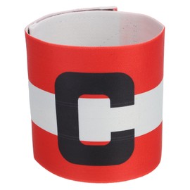 PATIKIL Soccer Captain Armband, Captain Arm Bands for Soccer Elastic Captain C Arm Band Sports Captain Armbands for Youth Adult Football Team Training Red/White