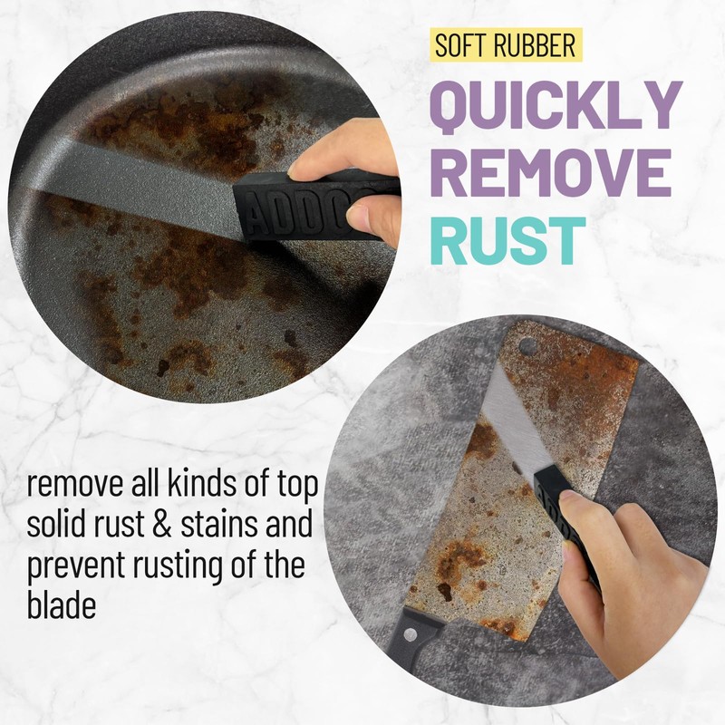 Rust Eraser, Premium Rust Remover for Cast Iron Pans, Knives