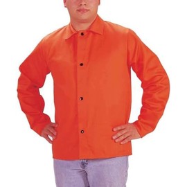 30" Hi-Viz Orange 9 Ounce Westex® Proban® FR7A® Cotton Flame Retardant Jacket With Snap Front Closure