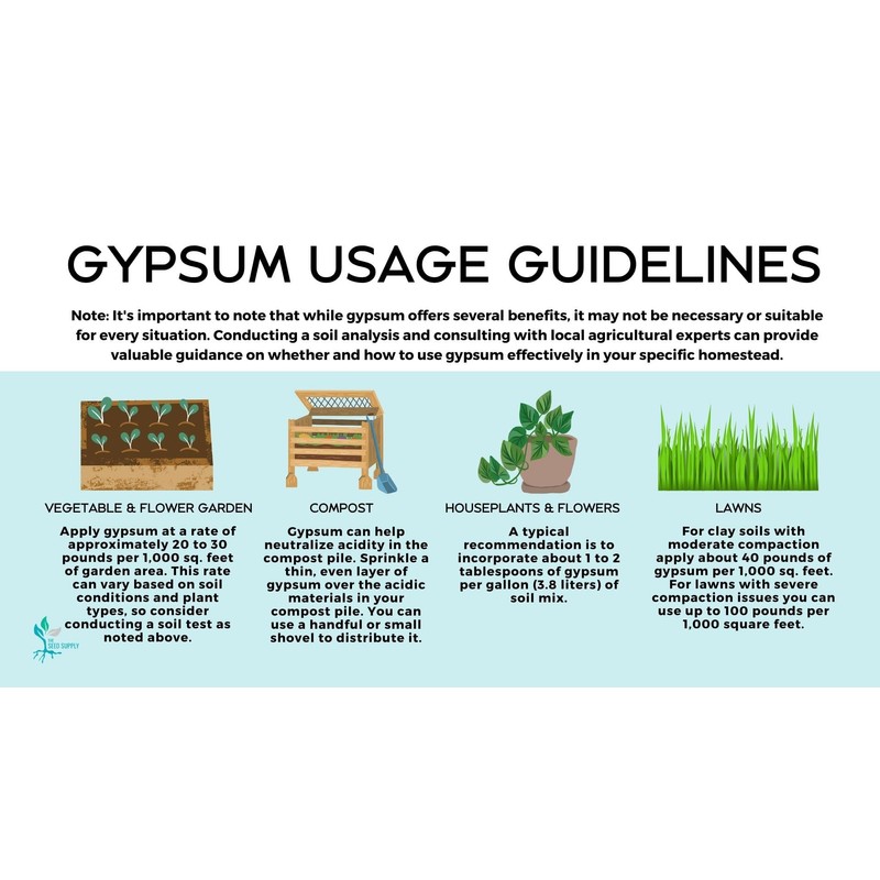 5 Pounds Diamond K Gypsum Soluble Grade Fertilizer Powder