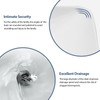 Lordear Vessel Sink Bathroom Semi Recessed Sink 19 x 12