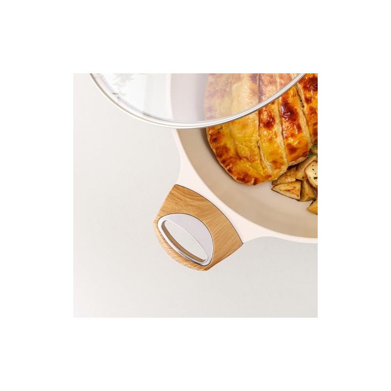 SENSARTE Frying Pan Bakelite Handle Accessories Repalcement Compatible(Taupe helper handle)