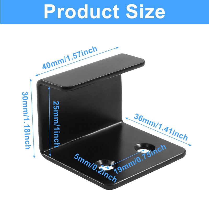 Moicstiy 6 Pack Wall Hanger Fastener, Stainless Steel Wall Mount