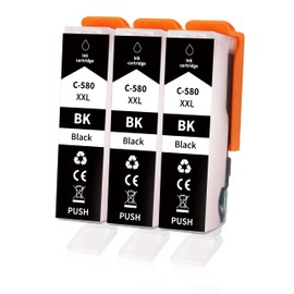 Greenjob PGI-580 XXL PGBK Printer Cartridges for Canon 580 PGBK XXL Black Compatible with Canon Pixma TR8550 TS6150 TR7550 TS8150 TR8500 TS6250 TS6351 TS8151 TS705 TS8251 TS8250 TS8250 6350 TS8350