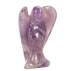 Faux Crystal Angel Figurine Carved Peace Healing Pocket Angel Statue