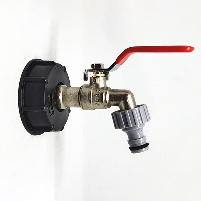 IBC Drain Tank Adapter for Brass Garden Tap with 12.7