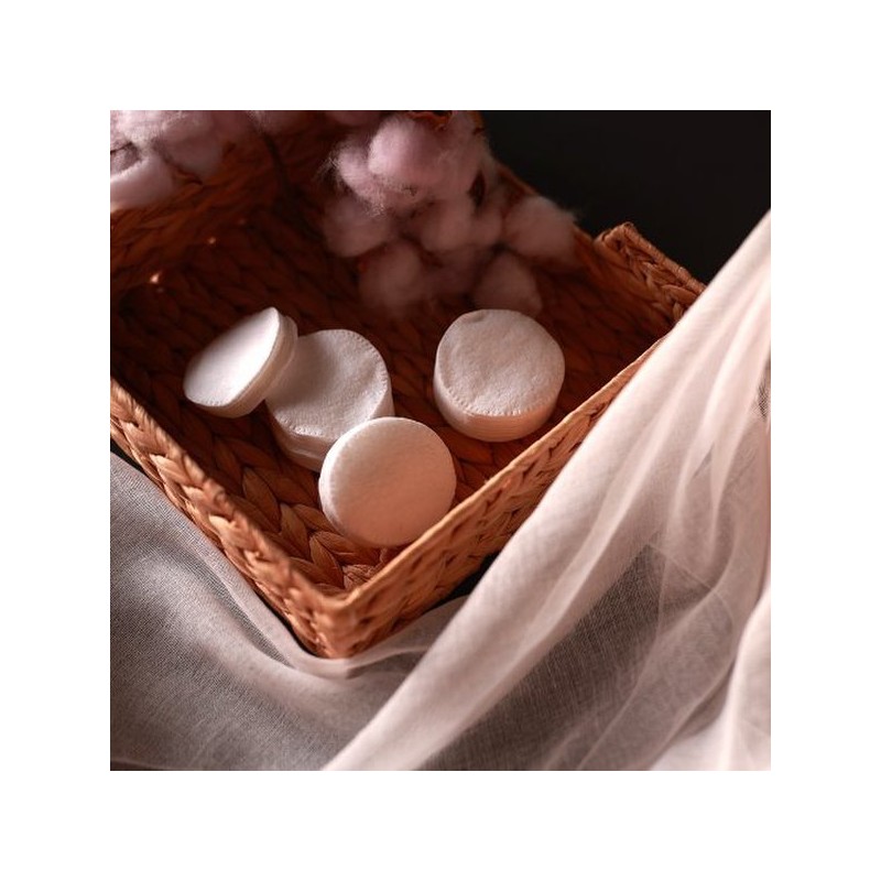 Moisturelga 프리미엄 유기농 화장솜 300매 퓨어스티치 (100매X3개세트) Premium Organic Cotton