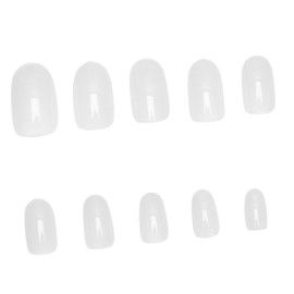 Outanaya 1set Fake Nail Tips for Women Natural Color Nail Art Stickers for DIY Manicure for Parties Events Easy to Apply Create Unique Designs