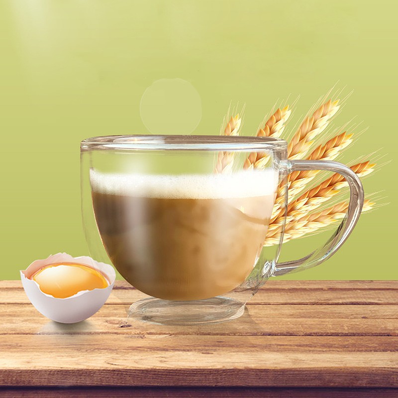 2Pcs Glass Water Mug Multipurpose Large Capacity Safe Transparent Drink