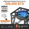 SKOK 200,000 BTUs High Pressure Single Burner Propane Camping Stove