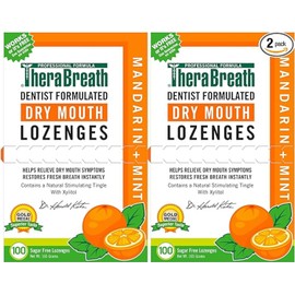 TheraBreath dentist formulated Dry Mouth Lozenges, 100 Count, Pack of 2