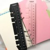 TopHomer 2 Pack Bookmark Rulers, Black and Clear Plastic Page