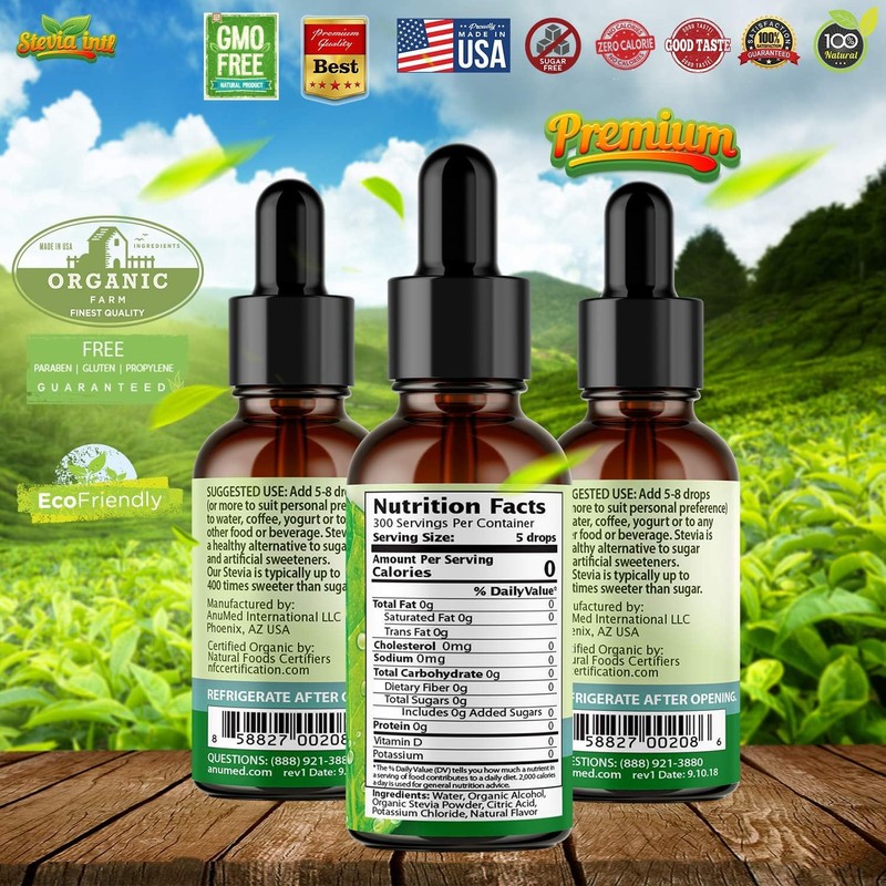 Stevia International Stevia Sweet & Natural Banana, 1 oz (30