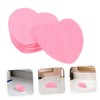 Beavorty 60pcs Heart Shaped Compressed Facial Sponges Pink Exfoliating Pads