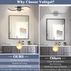 Vloitgol Black Bathroom Vanity Light Fixture, 26W 5CCT Dimmable Modern