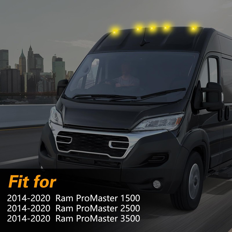 HIMARKLIF Front Roof Marker Lamp, Cab Roof Light White Roof