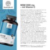 HealthyWorld® MSM 2000 mg - With Vitamin C - 365
