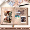 124 Pages 9.4 * 8.3 Inch Scrapbook Photo Album,Retro Style
