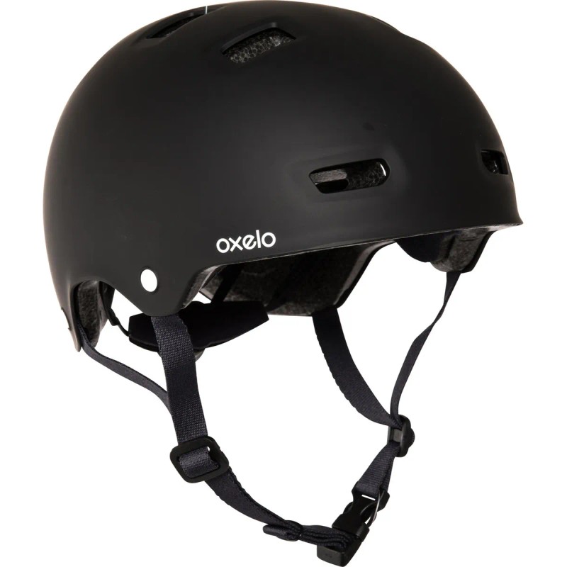 Casco Oxelo Patinaje Roller Skate Patineta Negro Talla M 55-59cm