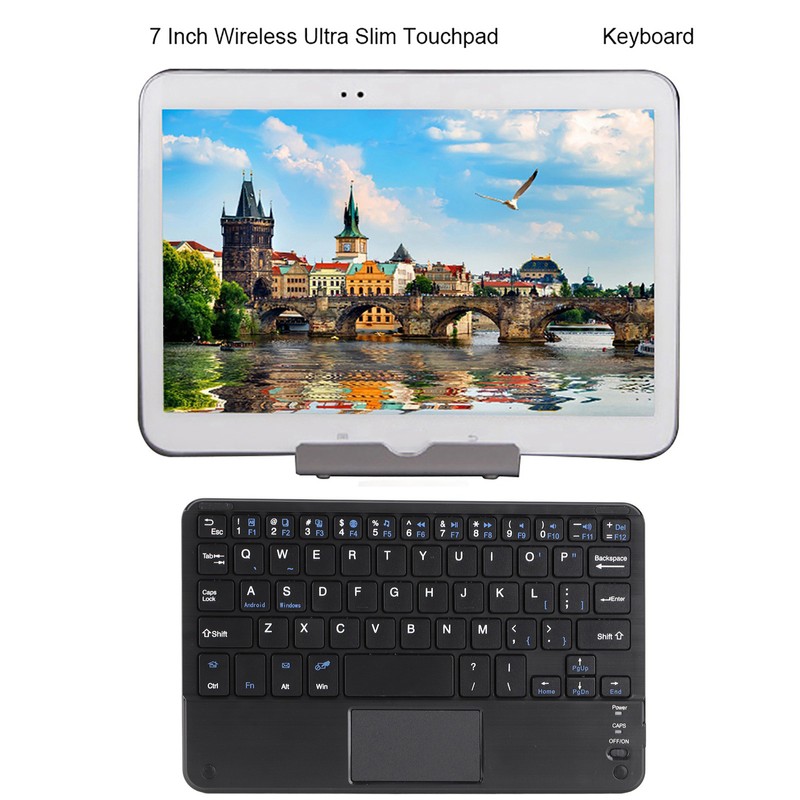 7 Inch Wireless Ultra Slim Touchpad Scissors Feet Design for