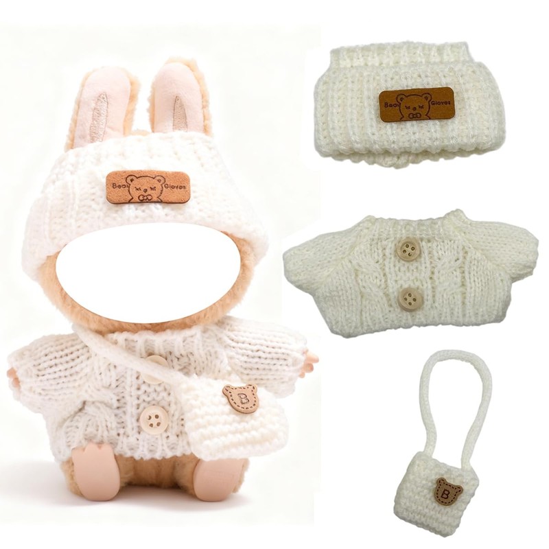 BTtime Plush Clothes, Knit Hat, Sweater, Bag, Replacement Clothes for