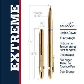 Fisher Space Pen Bullet Pen - 400 Series - Lacquered Brass - Gift Boxed