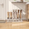 pickpiff Free Standing Shoe Racks - White Metal Boot Rack