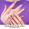 DANNI & TONI Semi Cured Gel Nail Strips Purple-White Ombre