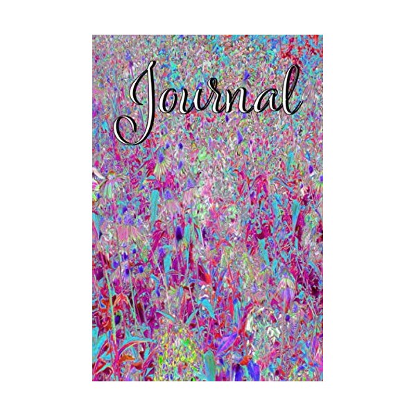 Journal: Blank Line Journal and Daily Diary Featuring Abstract Purple,