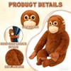 Babylounger Punch Monkey Plush,Orangutan, Gorilla Plush, Gorilla Stuffed Animal for