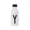 Design Letters Unisex - Adult To Go Water Bottle, White,