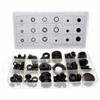 125 x Extensive Cable Management Rubber Grommets and Closed Plugs