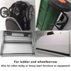 Juformin Heavy-Duty Wall Mount Ladder Hooks for Storage - Wheelbarrow