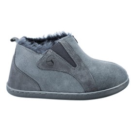 ESTRO Intimo Women's Lambskin Slippers Real Leather Lined Wool Slippers Shoes, Steel 3