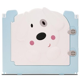 Dog Playpen, Foldable Puppy Play Pen for Indoors, 25.5”H Dog Fence Gate, Non-Slip & Secure Pet Gate, Easy to Assemble/Storing（Large Door）