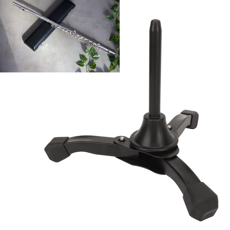 Flute Clarinet Tripod Holder Stand Foldable Portable Wind Instrument Stand