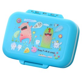 MEMOKP Baby Teeth Storage Case, Baby Teeth Storage Case, For Boys, Plastic, Name and Missing Journal, Waterproof, Lost Teeth, Compact, Long Lasting, Growth Commemorative, Baby Shower, Graduation Gift,